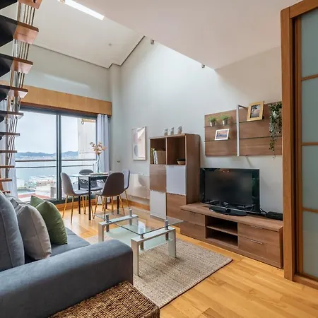 Appartamento Atico Centrico Con Vistas Al Mar Vigo Esterno foto